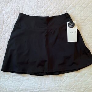 *NWT* CALIA Black High-Rise Back Pleat Skirt XS, Tennis Golf Pickleball Athletic